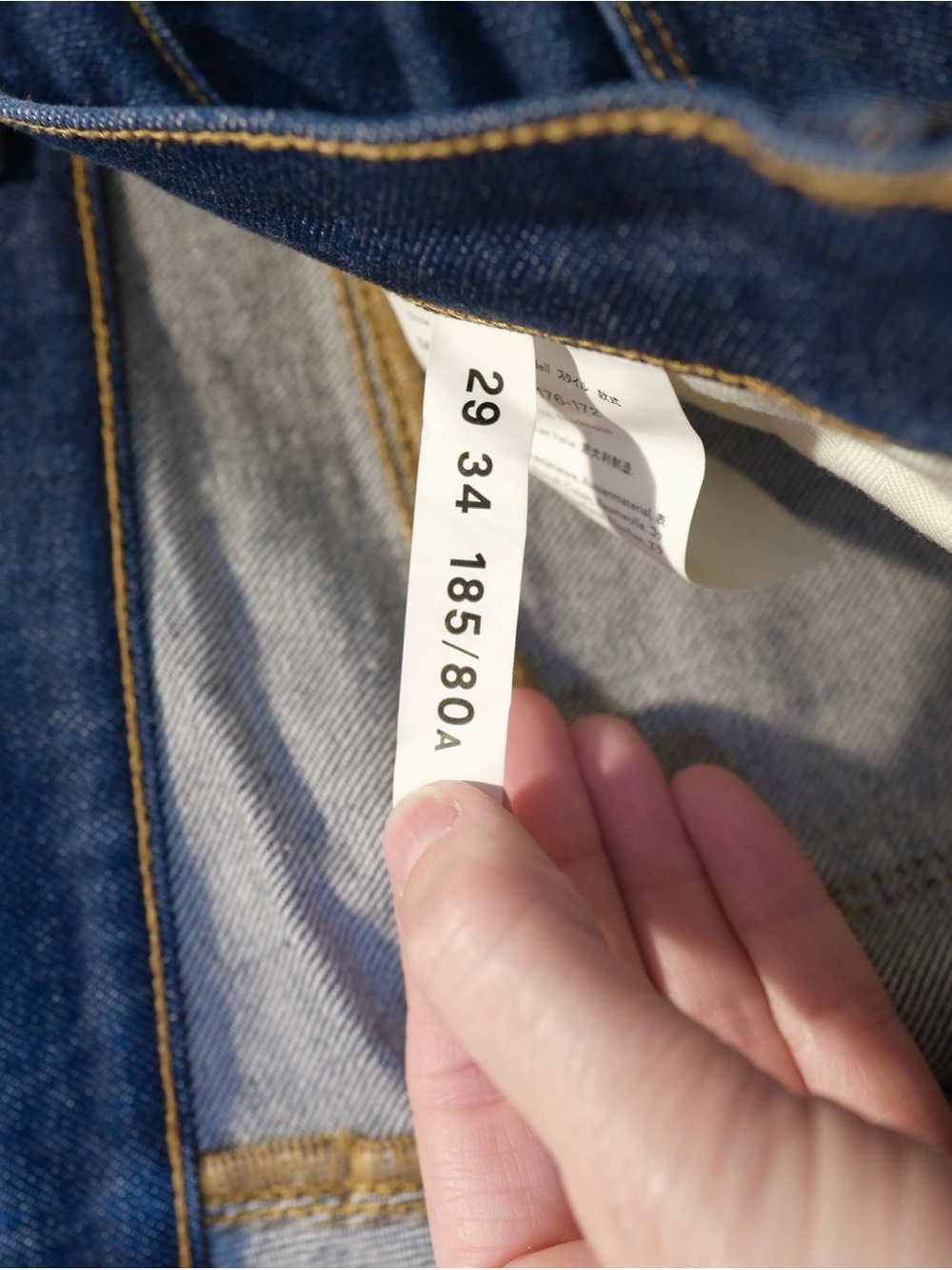 Acne Studios Blå Konst Max Indigo Jeans Size 30x29 Slim Fit Low Rise Zip Italy - Picture 8 of 9